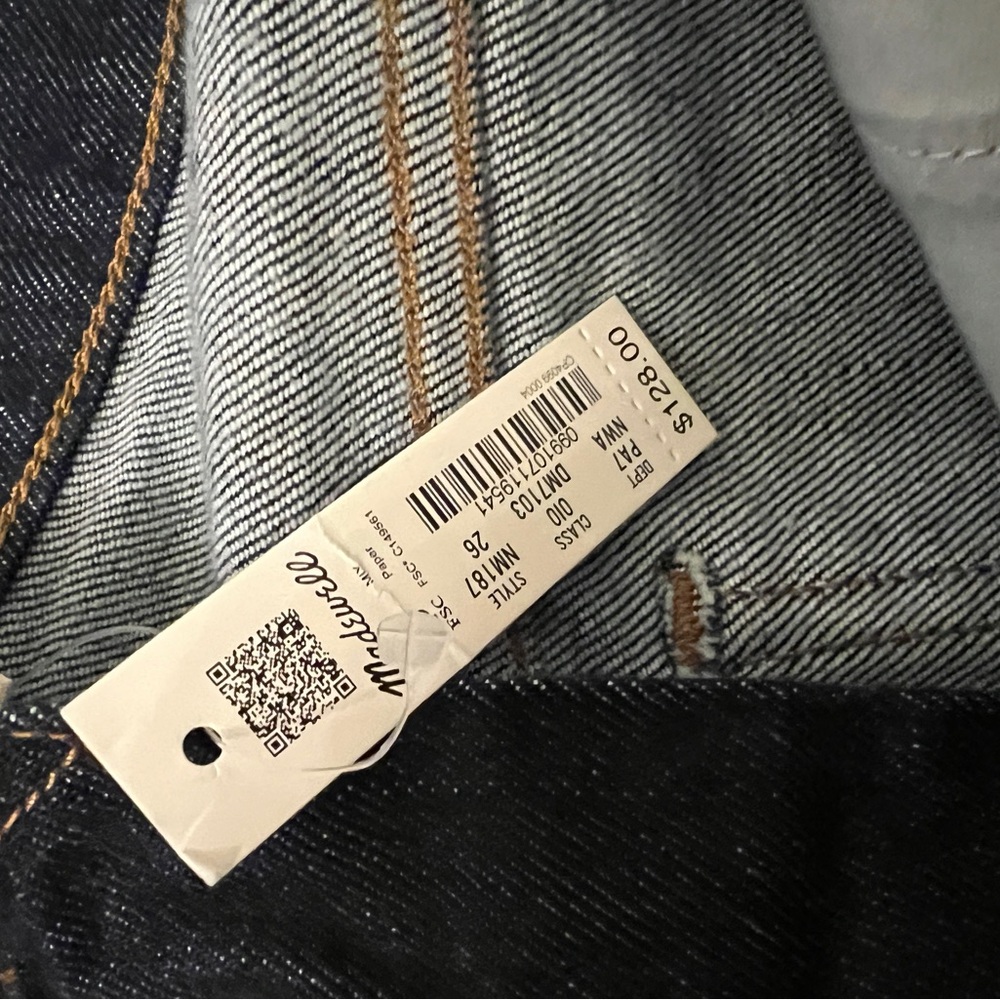 Madewell - 90s Straight - Women’s 26 - Dark Wash - NWT - Picture 6 of 7